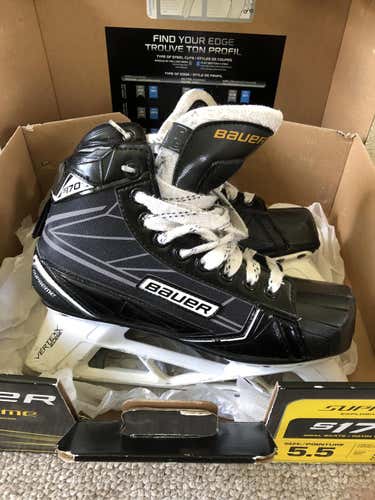 Bauer Supreme S170 Hockey Goalie Skates Junior Size 5.5