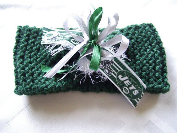 New York Jets Handmade Infant Headband