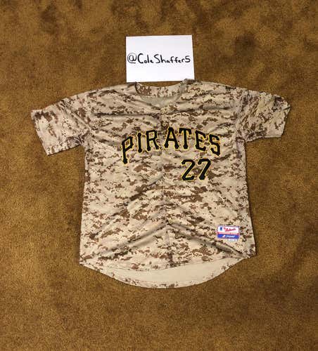 Pittsburgh Pirates Military Thursday Jung Ho Kang #27 Stitched Jersey (Large)