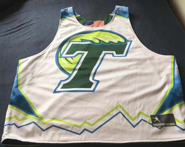 Tulane College Lacrosse Pini Flips From White To Green #17 Large/XL