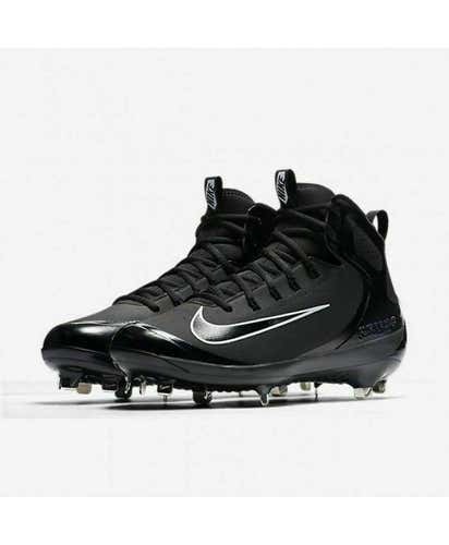 NIKE PRO HUARACHE ALPHA ELITE BASEBALL CLEATS 13 METAL SPIKES FLYWIRE BLACK WHITE BRAND NEW HTF PR