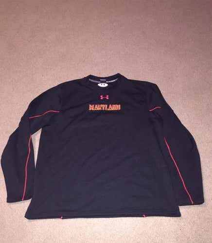 Maryland Under Armour Team Issued Football Long Sleeve Size XL