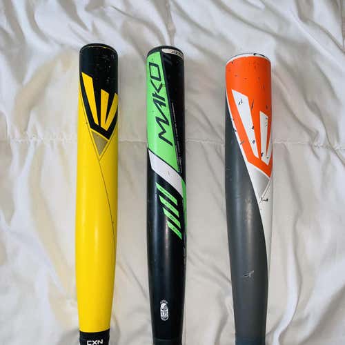 Bundle of (3) Easton Bats BBCOR & USSSA