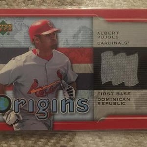2004 Upper Deck Origins Jersey Card (Pujols)