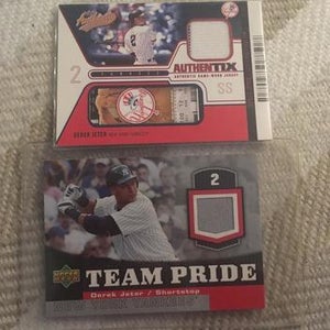 Derek Jeter Home and Away Jersey Cards
