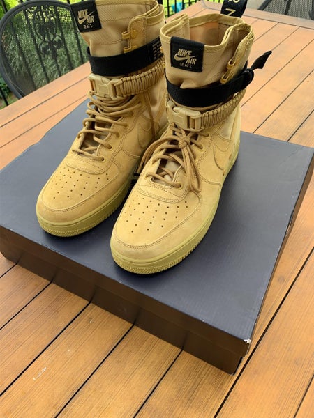 New Air Force 1 High Wheat Shoes Retail 180$
