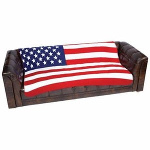 New USA American Flag Soft Fleece Throw Blanket (50x60)