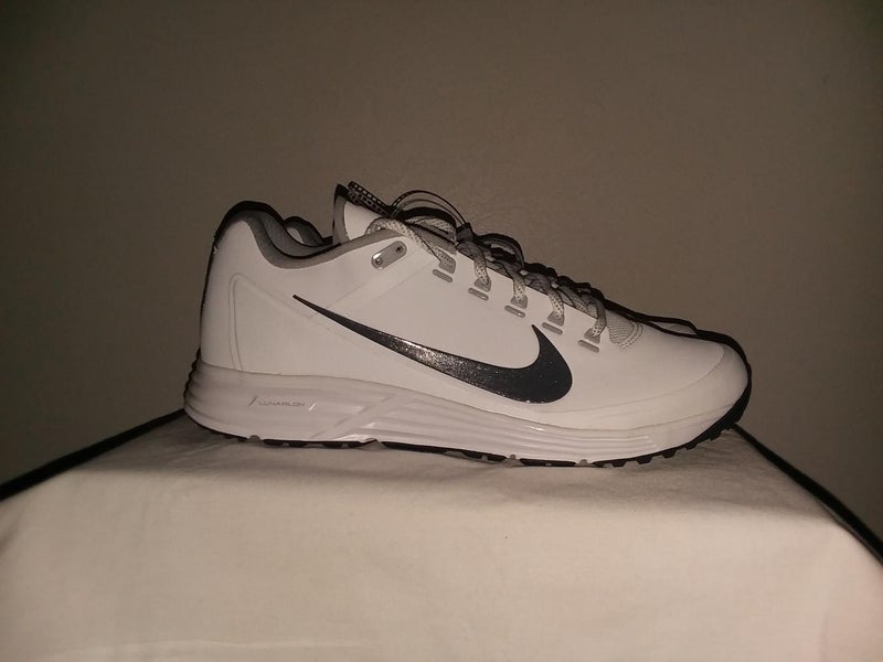 Nike Lunar Clipper Turf '17 Baseball Trainers White Dark Grey 880262-100