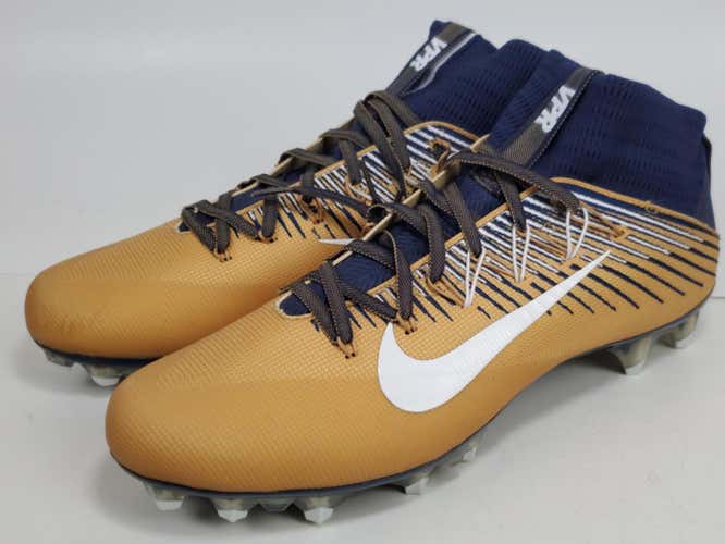 New Nike VPR Vapor (US Size 13) GOLD/Blue Football Cleats