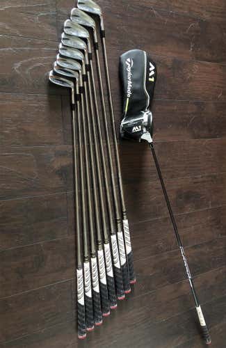 Titleist Clubs (Full Set) Righty PW-3 Iron w/ Taylormade M1 10.5 460cc Speeder 757 Tour X Shaft