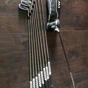 Titleist Clubs (Full Set) Righty PW-3 Iron w/ Taylormade M1 10.5 460cc Speeder 757 Tour X Shaft