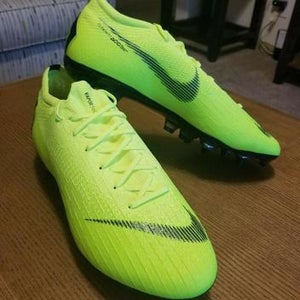 New Nike Mercurial Vapor XII Elite SG-PRO Soccer Cleats Volt/Black Men's Sz 11.5