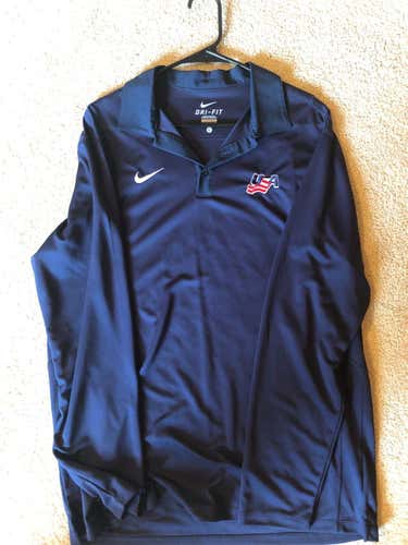 New Nike golf long Sleeve polo USA Hockey