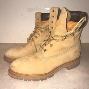 Men’s Timberland Made in USA Leather Hiking Boots Size 10 W