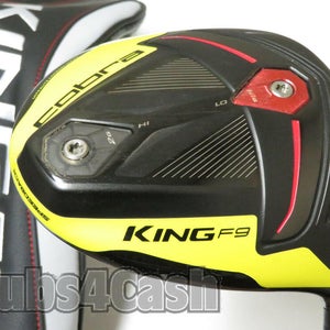 Cobra King F9 SpeedBack Black Yellow Driver 10.5* HZRDUS SMOKE 6.0 Stiff  #35282