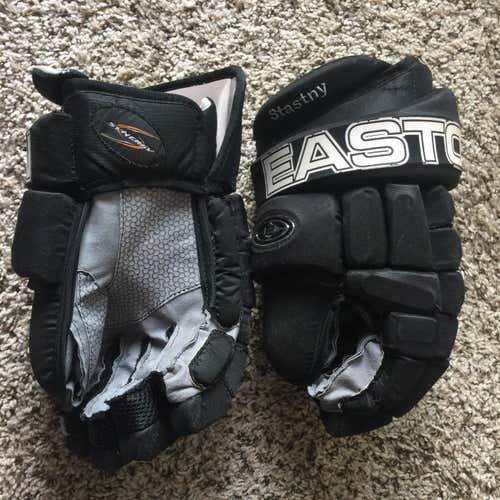 Easton Synergy Pro Stock Custom Hockey Gloves, 14" Avalanche, Paul Stastny