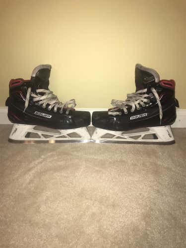 Bauer vapor x900 (with Step Steel Blades) Hockey Goalie Skates Senior Size 10.5