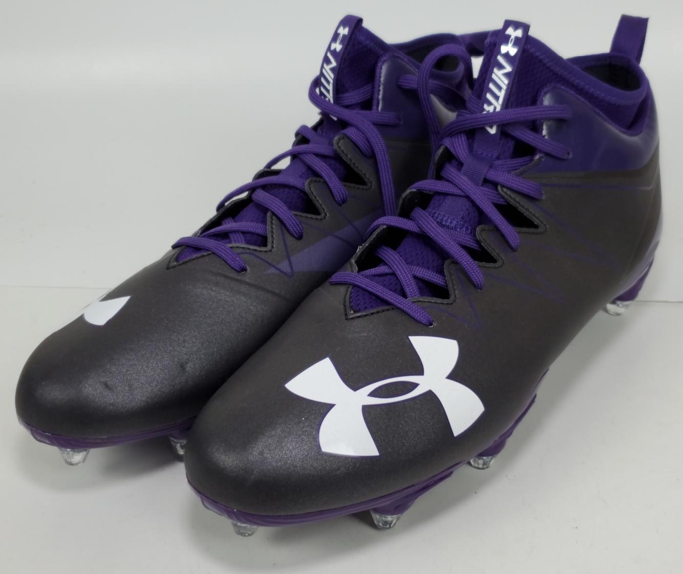 under armour highlight cleats black and purple