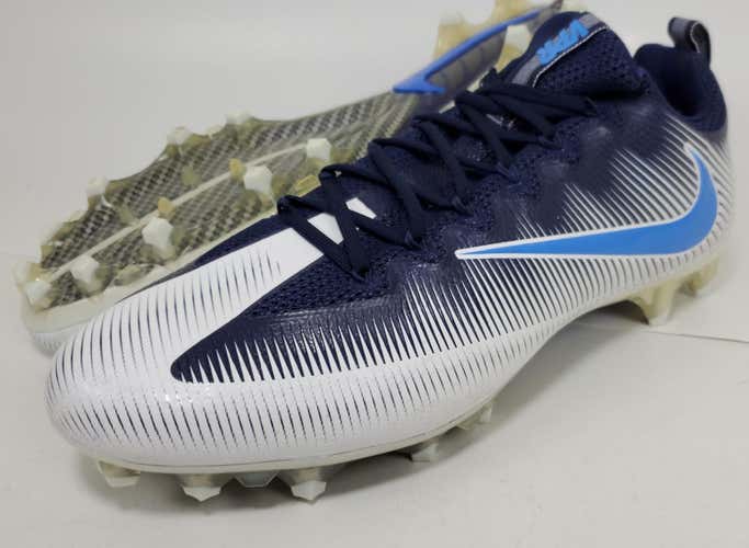 Men's NikeFB VPR Low (US Size 15) Navy Blue & White Football Cleats NEW