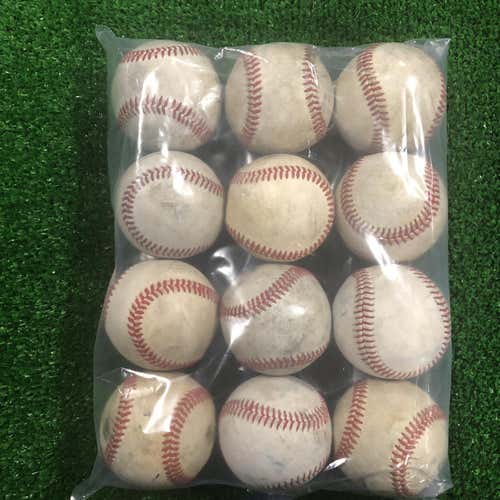 Used Leather Baseballs - Wilson . Diamond And More - 1 DOZEN