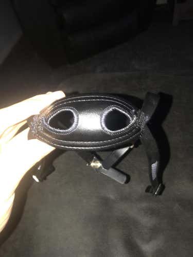 Barely used black warrior chin strap