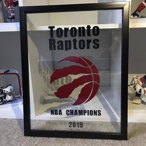 Raptors Championship Shadow Box