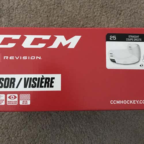 CCM Revision VR25 Straight Cut Clear Visor Senior