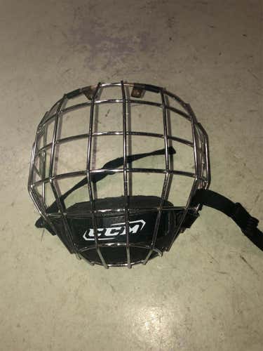 Small Chrome CCM Hockey Cage
