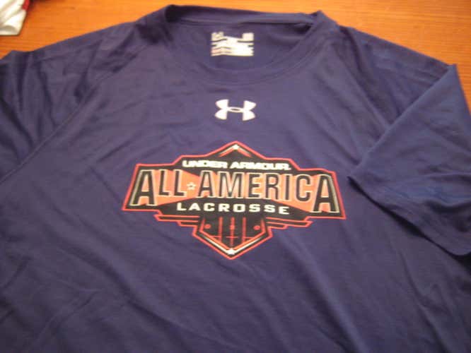 Under Armour All America team lacrosse shooter dri fit L large navy