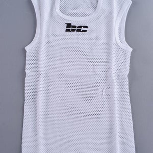 BC Beaker Concepts Sleeveless Mesh Base Layer Mens Medium/Large White Cycling