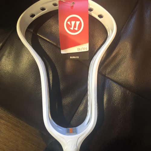 Warrior Burn FO Head Lacrosse Lax NWT White Lax Face Off Fogo New