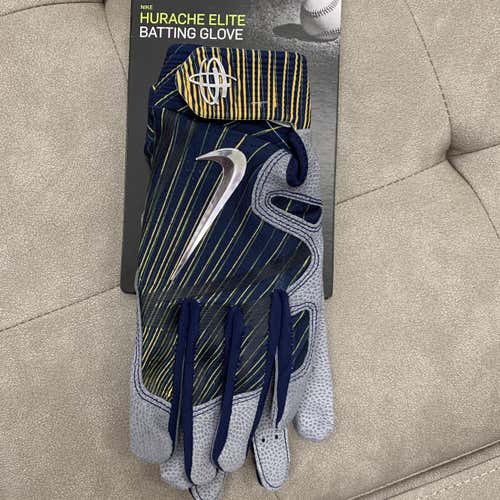 Authentic West Virginia U Nike Batting Gloves (OBO)