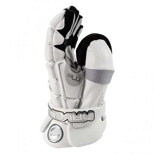 New Maverik M3 Lacrosse Goalie Gloves - White