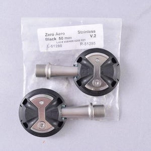 Speedplay Zero Aero Stainless Steel Pedals 50mm Black Road Bike Cycling