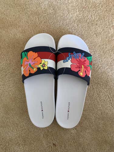 Brand New Tommy Hilfiger Flower Slides $15 Off Retail