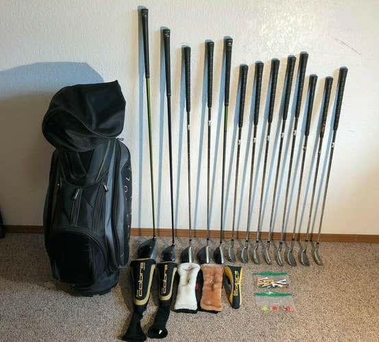 Full Set 13 Golf Clubs plus Nike Bag King Cobra Oryx Undercut Technology NICE!!!