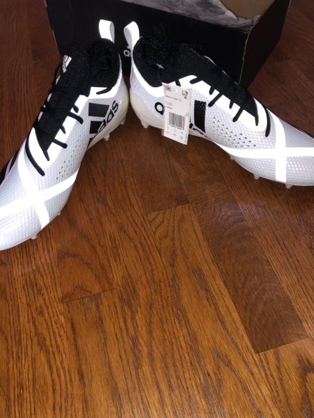 New AdiZero 5-Star 7.0 Cleats Adult (Black/White)