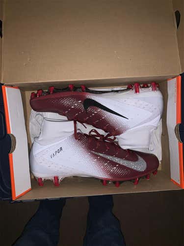 Brand New with Box Size 12 Nike Vapor Untouchable Pro 3 Maroon/White/Silver