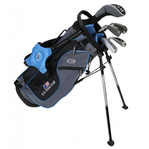 New US KIDS ULTRALIGHT 48-inch 6-Club with Stand Bag Blue and Black