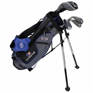 New US KIDS ULTRALIGHT 45-inch 5-Club with Stand Bag Blue and Gray