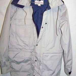 Vintage Because It's There Hooded Rain Jacket Parka, Men's Medium