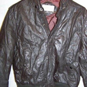 Vintage Hastings Leather Cafe Motorcycle Jacket, Men's Medium