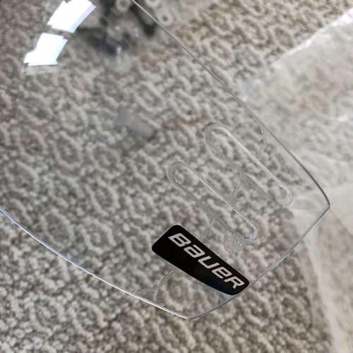 Rare Pro Stock NHL return *used once* Bauer 55P Blade Cut Clear Visor Shield - Team issue