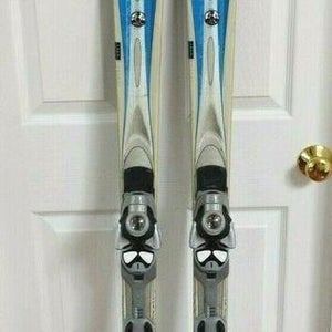 K2 T:NINE SPIRE SKIS SIZE 160 CM WITH SALOMON BINDINGS