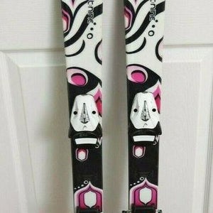 K2 T:NINE LUV BUG SKIS SIZE 124 CM WITH HEAD BINDINGS