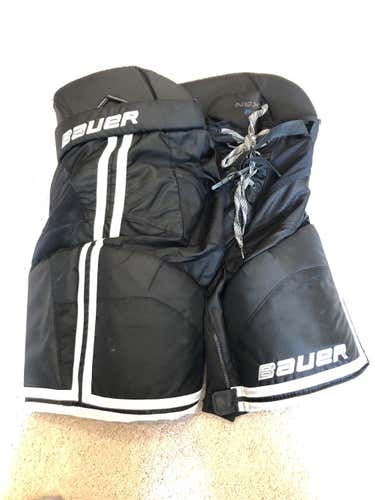 Nexus 800 Hockey Pants Senior Black White Silver Medium