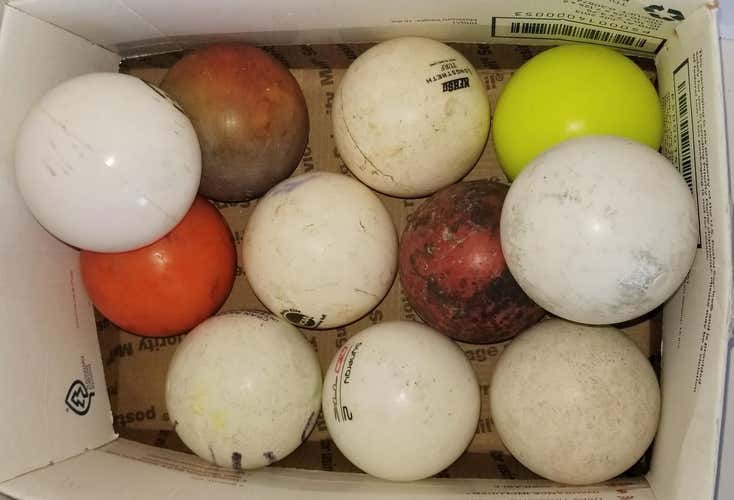 12 Used Assorted Field Hockey Balls