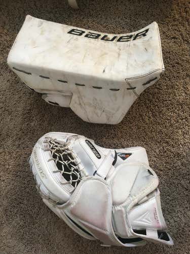 Bauer Supreme 1S Goalie Glove & Blocker Regular Senior Pro Stock