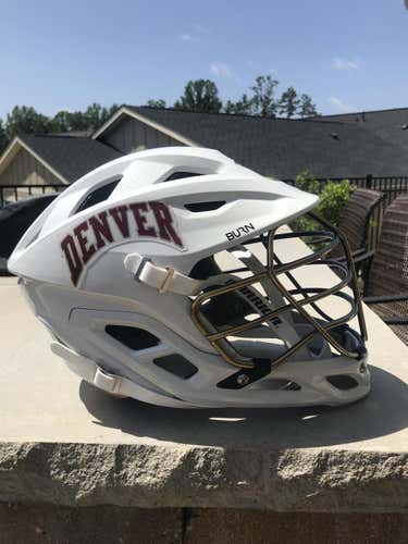 Game-Worn Univeristy of Denver Warrior Burn Helmet