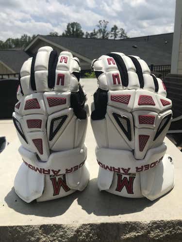 Game-Worn University of Maryland Under Armour Command Gloves